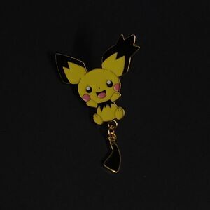 Pokemon Fan Art Style Enamel Lapel Pin Dangling Tail Pichu